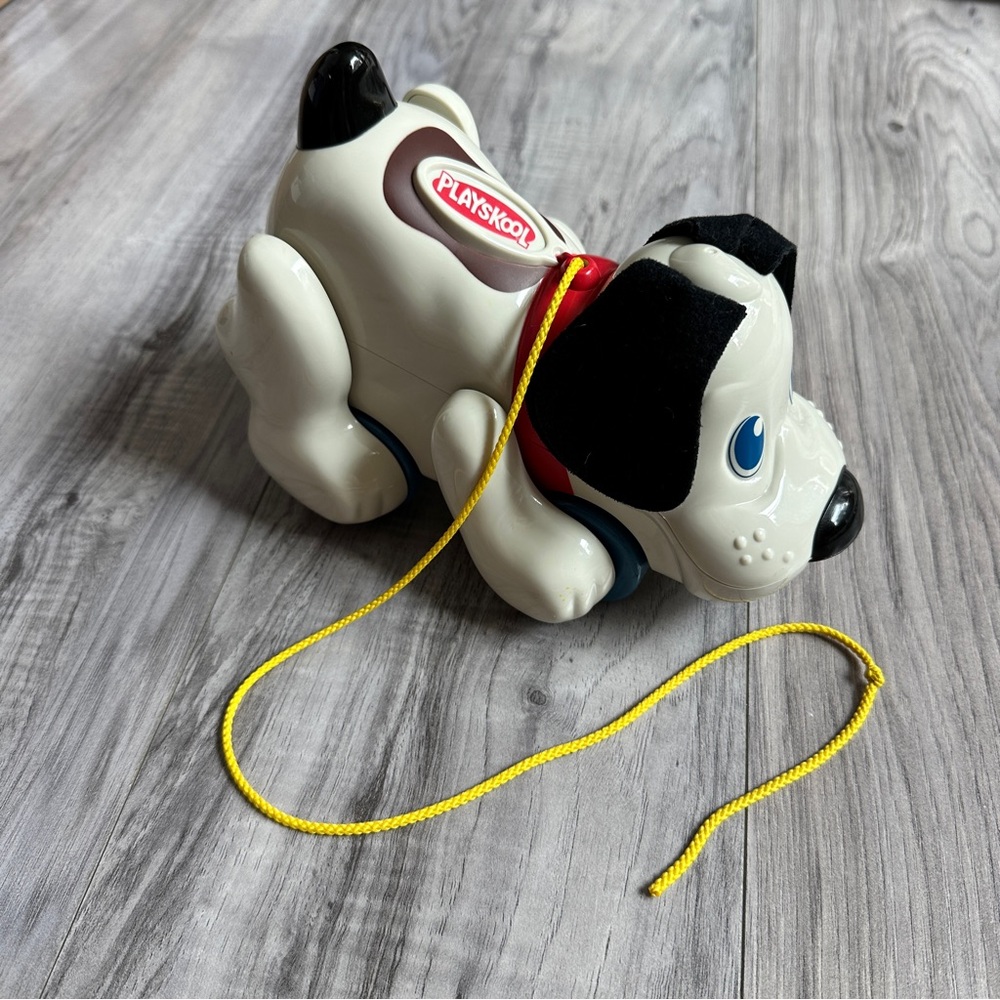 1999 Hasbro Playskool Pull Along Dog Digger Dog Pawtucket Vintage Toy 9"